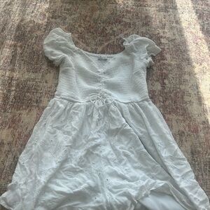 Charming White Dress With Built In Shorts